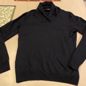 Brooks Brothers Womens Shawl Collar Merino Pullover